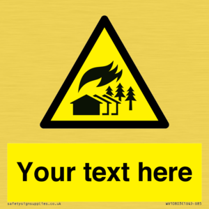 Custom Warning: Large scale fire zone